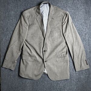 Brooks Brothers Men's Blazer Brown Color 46L Explorer Regent Fit Houndstooth